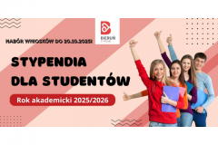 Stypendia dla studentów -  trwa nabór wniosków! 